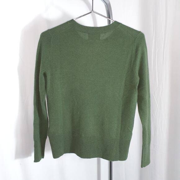 J. Crew 'Cashmere' Green Classic-Fit Crewneck Sweater Size XS - Picture 3 of 5